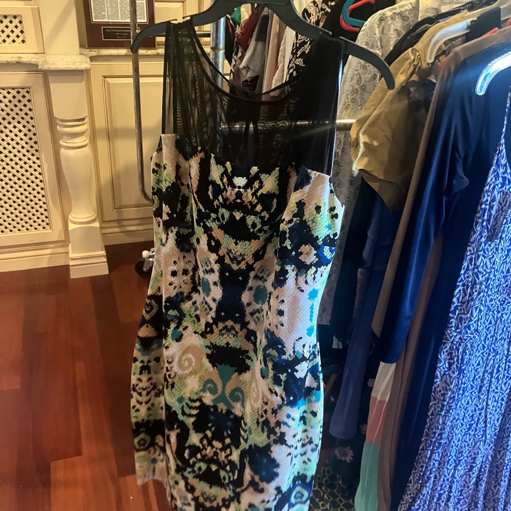 Jax Black and Multicolor Mini Dress